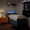 vidaXL Boxspringbett mit Matratze Blau 100x200 cm Stoff