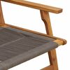 vidaXL Gartenst&uuml;hle mit Tisch 3 pcs Grau Massivholz Akazie