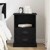 vidaXL Nachttisch Schwarz Eichen-Optik 36 x 43 x 60 cm Holzwerkstoff