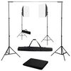 vidaXL Fotostudio-Set mit Softboxen und Hintergrundsystem