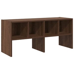 vidaXL Schuhregal Stapelbar Braun Eichen-Optik 89,5x30x40 cm