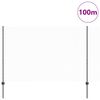 vidaXL Zaun mit Pfosten Grau 1,6 x 100 m Stahl und PVC