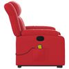 vidaXL Massagesessel mit Aufstehhilfe Elektrisch Rot Kunstleder
