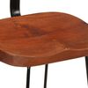 vidaXL Barhocker 2 Stk. 49x43x79 cm Mango Massivholz