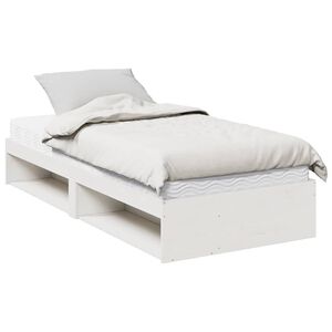 vidaXL Tagesbett mit Matratze Wei&szlig; 90x190 cm Massivholz Kiefer