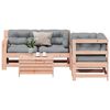 vidaXL 5-tlg. Garten-Lounge-Set mit Kissen Massivholz Douglasie
