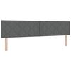 vidaXL Boxspringbett mit Matratze Dunkelgrau 200 x 200 cm Stoff