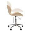 vidaXL Esszimmerst&uuml;hle 2 Stk. Drehbar Creme Samt
