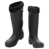 vidaXL Gummistiefel mit Herausnehmbarem Innenfutter Schwarz Gr. 38 PVC