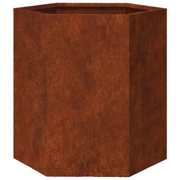 vidaXL Pflanzk&uuml;bel Rostig 40x40x45 cm Cortenstahl
