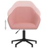 vidaXL Esszimmerst&uuml;hle 2 Stk. Drehbar Rosa Samt