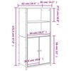 vidaXL Highboard Sonoma-Eiche 62x36x121,5 cm Holzwerkstoff