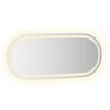 vidaXL LED-Badspiegel 90x40 cm Oval