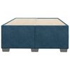 vidaXL Bettgestell Blau 120x200 cm Samt