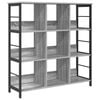 vidaXL B&uuml;cherregal 9 Ebenen 102 x 32 x 104,5 cm Holzwerkstoff