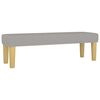 vidaXL Boxspringbett mit Matratze Hellgrau 160x200 cm Stoff