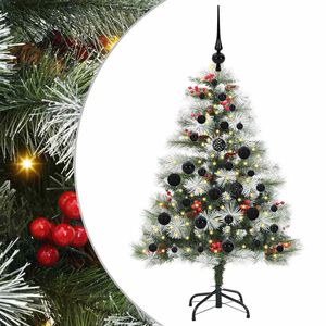 vidaXL K&uuml;nstlicher Weihnachtsbaum Gr&uuml;n und Wei&szlig; 120 cm