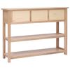 vidaXL Sideboard 108x30x76 cm Massivholz Paulownia