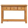 vidaXL Konsolentisch 110x35x75 cm Massivholz Eiche