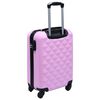 vidaXL Hartschalen-Trolley-Set 2 Stk. Rosa ABS