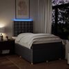 vidaXL Boxspringbett mit Matratze Taupe 120x200 cm Stoff