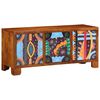 vidaXL Schuhbank mit T&uuml;r Honigbraun 100 x 35 x 45 cm Akazienmassivholz