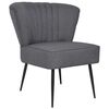 vidaXL Cocktailsessel Dunkelgrau Stoff