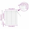vidaXL Fensterjalousie mit Vorh&auml;ngen Silber Aluminium