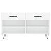 vidaXL Schuhbank Wei&szlig; 102x35x55 cm Holzwerkstoff
