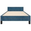 vidaXL Bettgestell ohne Matratze Dunkelblau 100x200 cm Samt