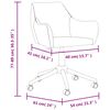 vidaXL Esszimmerst&uuml;hle 2 Stk. Drehbar Creme Stoff