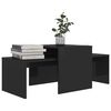 vidaXL Couchtisch-Set Hochglanz-Schwarz 100x48x40 cm Holzwerkstoff