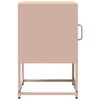 vidaXL Nachttisch Rosa 36x39x60,5 cm Kaltgewalzter Stahl