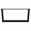 vidaXL Couchtischbeine V-Form 2 St&uuml;ck Schwarz 70x(30-31,3) cm Stahl