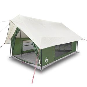vidaXL Campingzelt 5 Personen Gr&uuml;n Wasserdicht