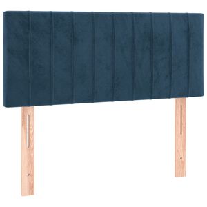 vidaXL Kopfteil Dunkelblau 100x5x78/88 cm Samt