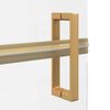 vidaXL Walk-in Duschwand Gold 120 x 6,5 x 190 cm Energiesparendes Glas