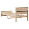 vidaXL Bettrahmen mit Kopfteil Braun 75 x 190 cm Holzwerkstoff