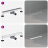vidaXL Duschablauf 2-in-1 mit 360&deg; Siphon Silber 54 x 11 x 9,5 cm