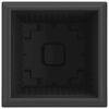 vidaXL Quadratischer Blumentopf 24 pcs Schwarz 43 x 43 x 33,5 cm