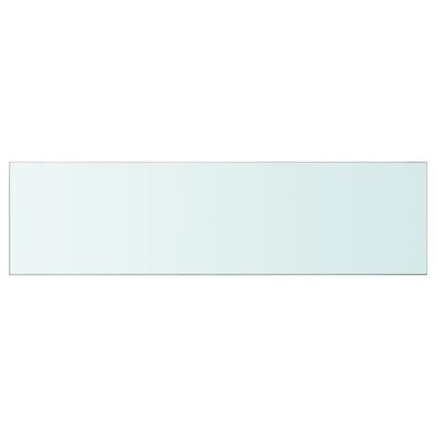 vidaXL Regalböden 2 Stk. Glas Transparent 110x30 cm