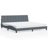 vidaXL Bettgestell ohne Matratze "Hanko" Dunkelgrau 200x200 cm Samt