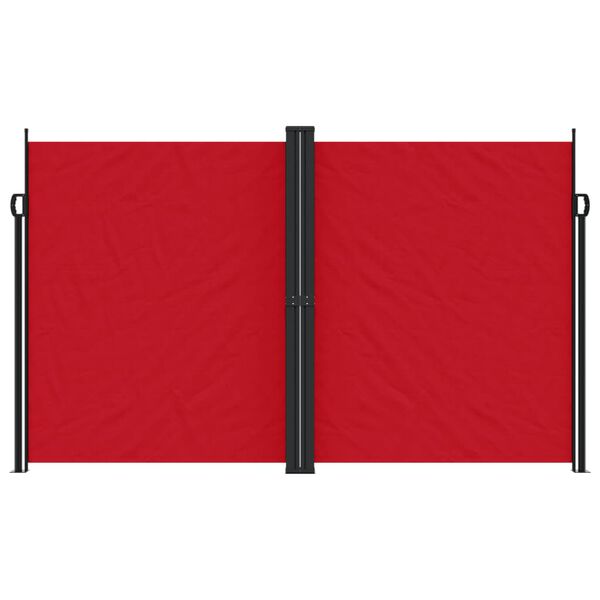 vidaXL Seitenmarkise Ausziehbar Rot 200x600 cm
