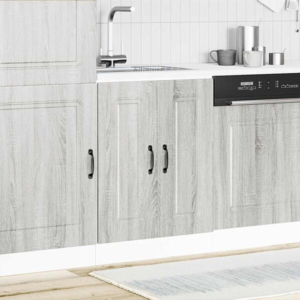 vidaXL Sp&uuml;lenunterschrank Kalmar Grau Sonoma 60x46x81,5 cm