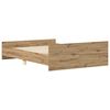 vidaXL Bettgestell ohne Matratze Artisan-Eiche 140x190cm Holzwerkstoff