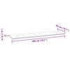 vidaXL Gartenbank-Auflage Blau&Wei&szlig; Gestreift 200x50x4 Stoff