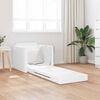 vidaXL Schlafsofa 60cm Wei&szlig; Kunstleder