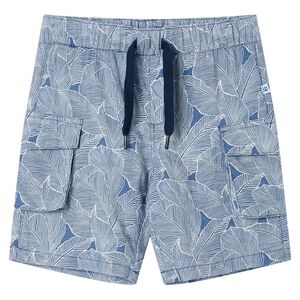 vidaXL Kindershorts mit Kordelzug Dunkelblau 104