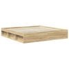vidaXL Bettrahmen Sonoma 200 x 200 cm Massives Kiefernholz