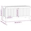 vidaXL Gartentruhe Grau 108x42,5x54 cm Massivholz Kiefer